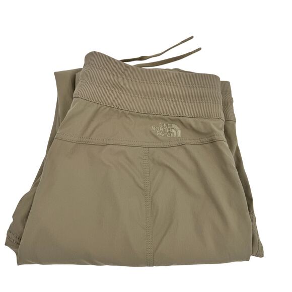 The North Face Aphrodite Pants Womens Large Khaki Tan Hiking Gorpcore UPF 40+ - Picture 1 of 10